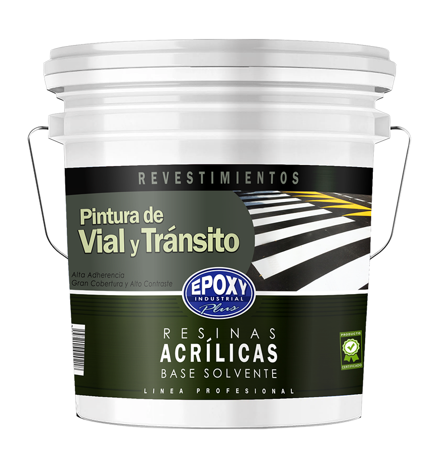 Pintura Vial y Tránsito – Epoxy Plus | Esmalte Acrílico de Alto Tráfico para Demarcación y Pisos - Imagen 2